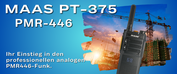 MAAS PT-375 PMR-446 Handfunkgerät